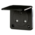 MENNEKES - Anbausteckdose Schwarz 13A 230V IP44 System Gb