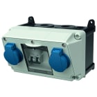 MENNEKES - Steckdosen-Kombi Amaxx 1 2xSSTD IP44 + Abs.