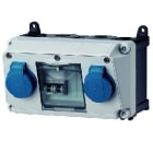 MENNEKES - Steckdosen-Kombi Amaxx 1 2xSSTD IP44 + Abs.