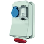 MENNEKES - Steckdosenkombination 1xSSTD, 1X32/5, IP44 + Abs.