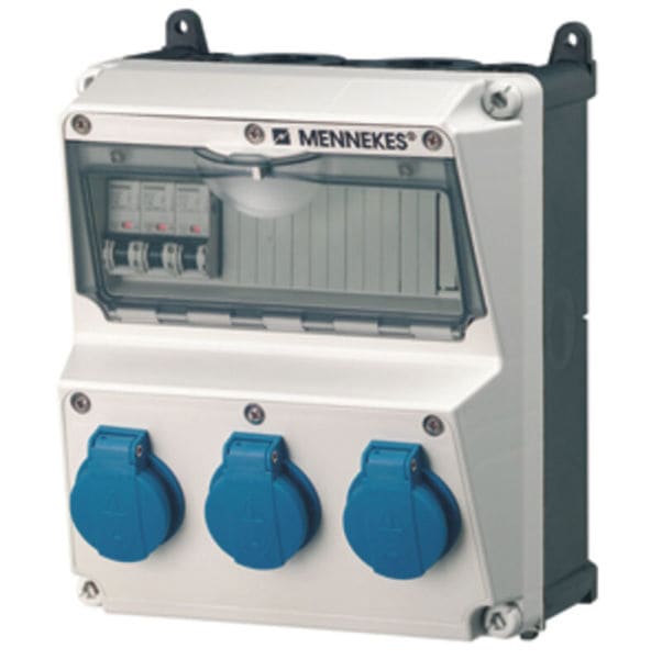 MENNEKES - Steckdosen-Kombi Amaxx 2 3xSSTD, IP44 + Abs.