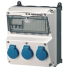 MENNEKES - Steckdosen-Kombi Amaxx 2 3xSSTD, IP44 + Abs.