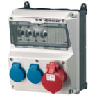 MENNEKES - Steckdosen-Kombi Amaxx 2 2xSSTD, 1X16/5, IP44 + Abs.