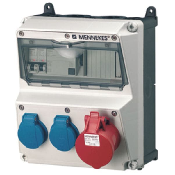 MENNEKES - Steckdosen-Kombi AMAXX 2 2xSSTD, 1x16/5, IP44 + Abs.
