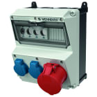 MENNEKES - Steckdosen-Kombi Amaxx 2 2xSSTD, 1X32/5, IP44 + Abs. Neozed