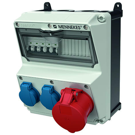 MENNEKES - Steckdosen-Kombi Amaxx 2 2xSSTD, 1X32/5, IP44 + Abs.