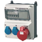 MENNEKES - Steckdosen-Kombi Amaxx 2 2xSSTD, 1X32/5, IP44 + Abs.