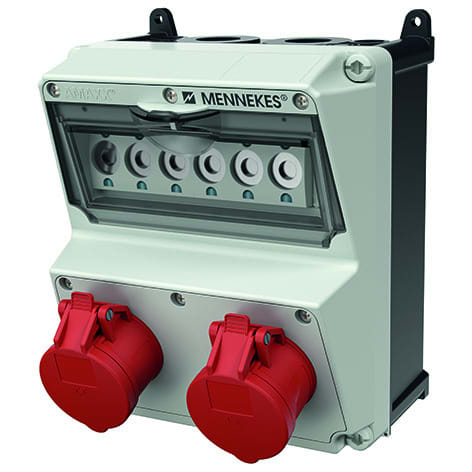 MENNEKES - Steckdosen-Kombi Amaxx 2 2X16/5, IP44 + Abs.