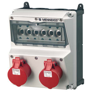 MENNEKES - Steckdosen-Kombi Amaxx 2 2X16/5, IP44 + Abs.