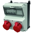 MENNEKES - Steckdosen-Kombi Amaxx 2 2X16/5, IP44, + Abs.