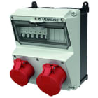 MENNEKES - Steckdosen-Kombi Amaxx 2 1X16/5, 1X32/5, IP44, +,Abs.