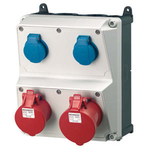 MENNEKES - Steckdosen-Kombi Amaxx 2 2xSSTD, 1X16/5, 1X32/5, IP44
