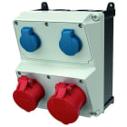 MENNEKES - Steckdosen-Kombi Amaxx 2 2xSSTD, 1X16/5, 1X32/5, IP44
