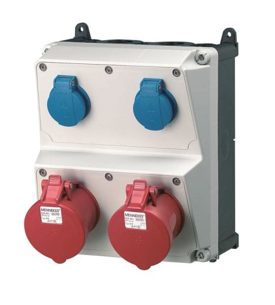 MENNEKES - Steckdosen-Kombi Amaxx 2 2xSSTD, 2X32/5, IP44