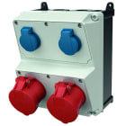 MENNEKES - Steckdosen-Kombi Amaxx 2 2xSSTD, 2X32/5, IP44