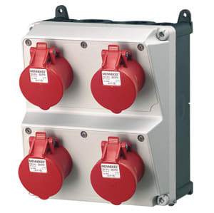MENNEKES - Steckdosen-Kombi Amaxx 2 4X16/5, IP44