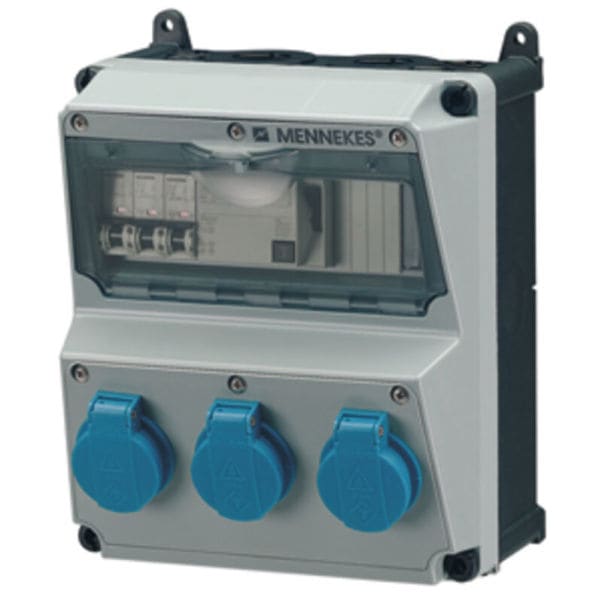 MENNEKES - Steckdosen-Kombi Amaxx 2 Amelan 3xSSTD, IP44, + Abs.