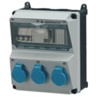 MENNEKES - Steckdosen-Kombi Amaxx 2 Amelan 3xSSTD, IP44, + Abs.