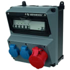 MENNEKES - Steckdosen-Kombi Amaxx 2 Amelan 2xSSTD, 1X16/5, IP44, + Abs.