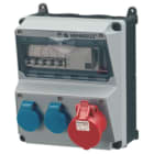 MENNEKES - Steckdosen-Kombi Amaxx 2 Amelan 2xSSTD, 1X16/5, IP44, + Abs.