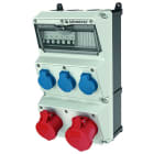 MENNEKES - Steckdosen-Kombi AMAXX 3 3xSSTD, 1x16/5, 1x32/5, IP44, + Abs.