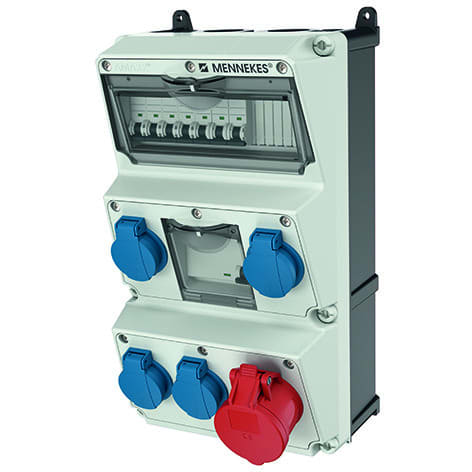 MENNEKES - Steckdosen-Kombi Amaxx 3 4 Sstd, 1X16/5, IP44, + Abs.