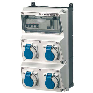 MENNEKES - Steckdosen-Kombi Amaxx 3 4xSSTD IP67 + Abs.