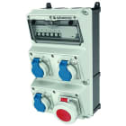 MENNEKES - Steckdosen-Kombi Amaxx 3 3xSSTD 1X16/5 IP67 + Abs.