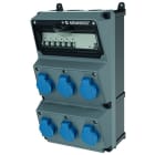 MENNEKES - Steckdosen-Kombi Amaxx 3 Amelan 6xSSTD, IP44, + Abs.