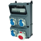MENNEKES - Steckdosen-Kombi Amaxx 3 Amelan 3xSSTD, 1X16/5, IP67, + Abs.