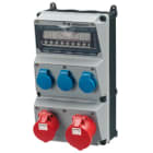 MENNEKES - Steckdosen-Kombi AMAXX 3 Amelan 3xSSTD, 1x16/5, 1x32/5, IP44, + Abs.