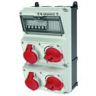 MENNEKES - Steckdosen-Kombi Amaxx 3 2X16/5, IP44, + Abs., Abschaltbar