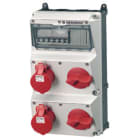 MENNEKES - Steckdosen-Kombi Amaxx 3 2X16/5, IP44, + Abs., Abschaltbar