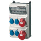 MENNEKES - Steckdosen-Kombi AMAXX 3 4xSSTD, 1x16/5, 1x32/5, IP44, + Abs.