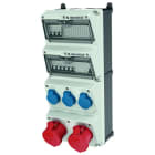 MENNEKES - Steckdosen-Kombi Amaxx 4 3xSSTD, 2X32/5, IP44, + Abs.