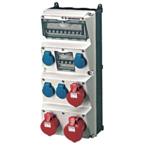 MENNEKES - Steckdosen-Kombi AMAXX 4 4xSSTD, 2x16/5, 1x32/5, IP44, + Abs.