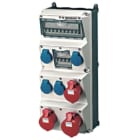 MENNEKES - Steckdosen-Kombi AMAXX 4 4xSSTD, 2x16/5, 1x32/5, IP44, + Abs.