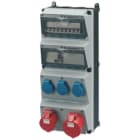 MENNEKES - Steckdosen-Kombi AMAXX 4 Amelan 3xSSTD, 1x16/5, 1x32/5 + Abs.