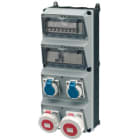 MENNEKES - Steckdosen-Kombi AMAXX 4 Amelan 2xSSTD, 1x16/5, 1x32/5, IP67, + Abs.