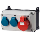 MENNEKES - Steckdosen-Kombi Amaxx 1 2xSSTD 1X16/5 IP44