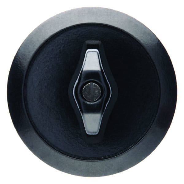 BERKER - Serie 1930 Zentralstück für Dreh- schalter/-taster schwarz glänzend