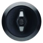 BERKER - Serie 1930 Zentralstück für Dreh- schalter/-taster schwarz glänzend