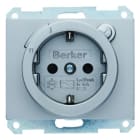 BERKER - K.1 SSD mit FI-Schutzschalter und erh.Berührungss. edelstahl lackiert