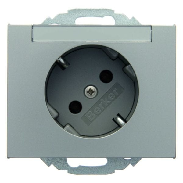BERKER - K.5 SSD 45° mit Beschriftungsfeld Edelstahl lackiert