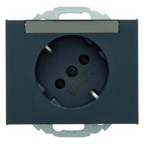 BERKER - K.1 SSD 45° mit Beschriftungsfeld anthrazit matt