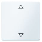 BERKER - Q.x Wippe mit Aufdruck Symbol Pfeile polarweiß samt