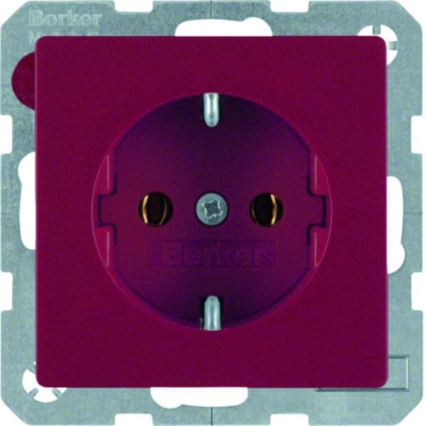 BERKER - Q.x SSD mit Schraubklemmen, rot samt