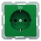 BERKER - Q.x SSD mit Aufdruck SV, grün samt