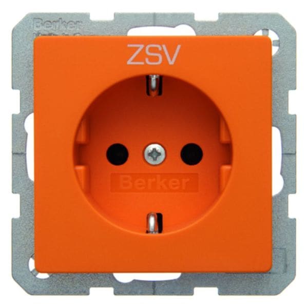 BERKER - Q.x SSD mit Aufdruck ZSV, orange samt