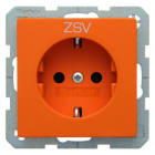 BERKER - Q.x SSD mit Aufdruck ZSV, orange samt
